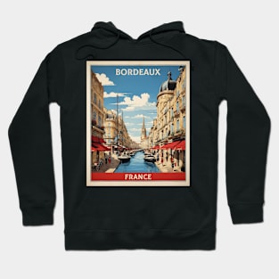 Bordeaux France Vintage Poster Tourism Hoodie